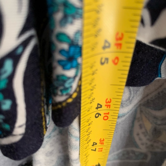 Jessica London Blue Floral Geometric Dress | Size 12W | Light & Versatile - Picture 6 of 7